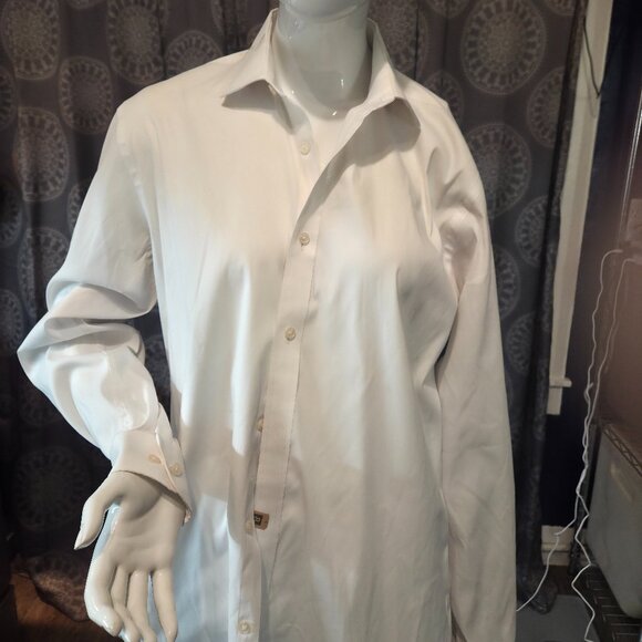 Tommy Hilfiger THFlex Collar Athletic fit stretch Medium 34/35 Neck 15.5See pics - Picture 4 of 7